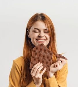 chocolate e a saúde bucal