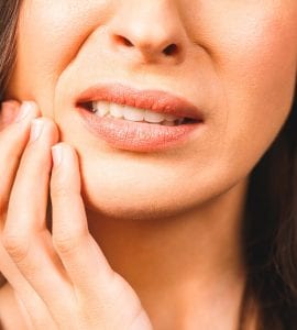 disfagia dente com cárie