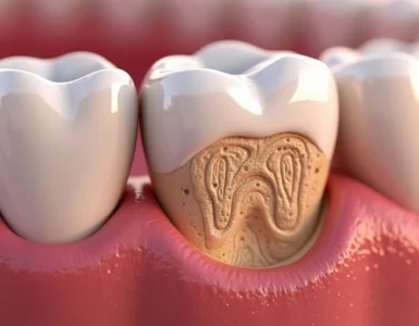 dentina Representação ultra detalhada da dentina com canalículos visíveis protegendo a polpa dental
