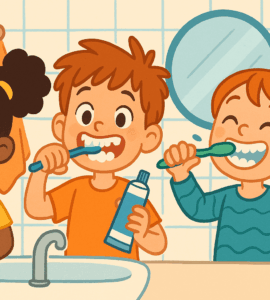 disfagia rotina de escovação divertida