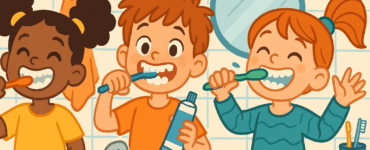 rotina de escovação divertida