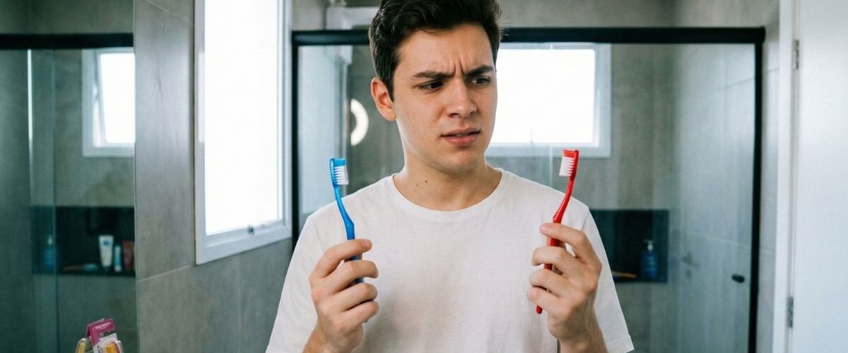 escova de dente macia ou dura